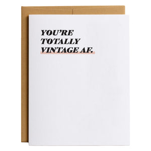 Your Totally Vintage AF Birthday Card