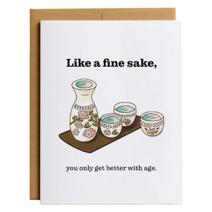 Like a Fine Sake Birthday Card