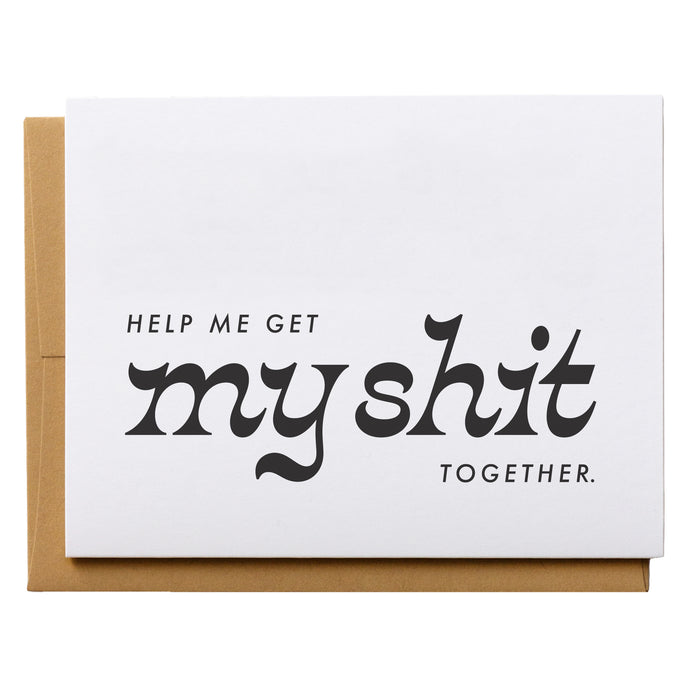 Help Me Get My Shit Together Bridesmaid Card